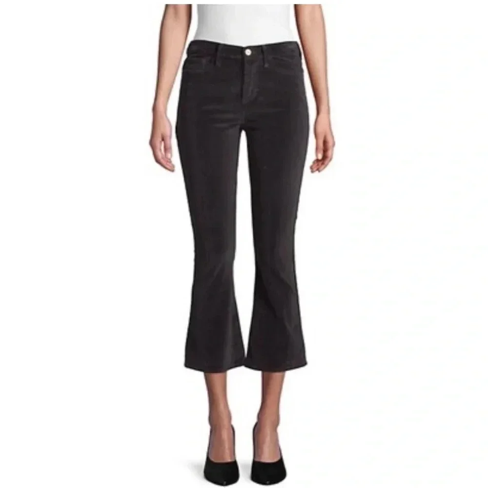 Frame Le Crop Mini Boot Velvet Pants